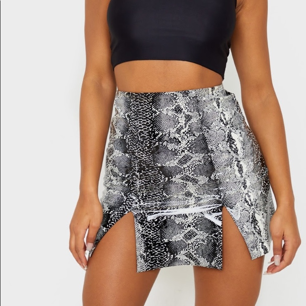 ❤️double split mini skirt